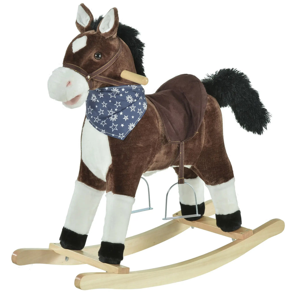 Plush Cowboy Rocking Horse