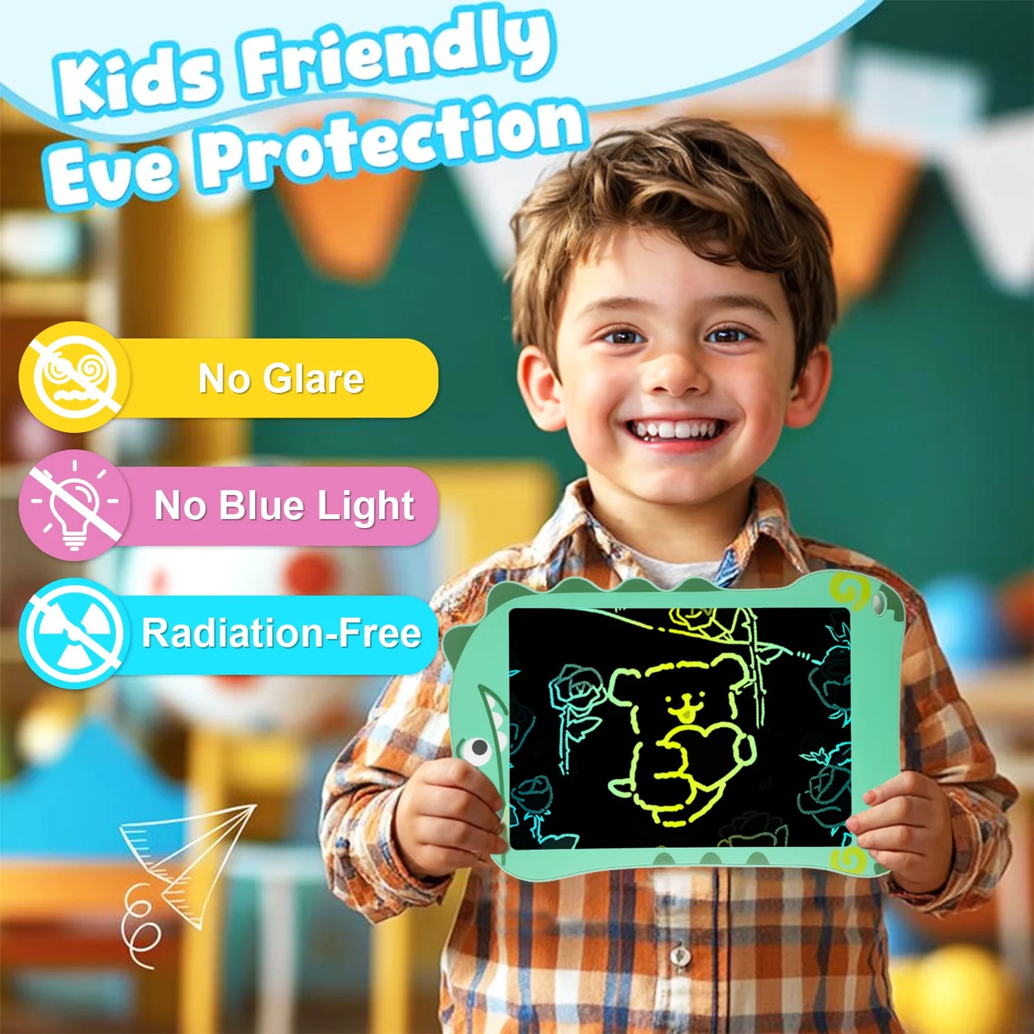 LCD Writing Tablet for Kids, 8.5 Inch Colorful Doodle Board Drawing Tablet