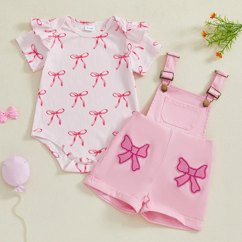 Adorable Toddler Girl Floral Print Sleeveless Romper