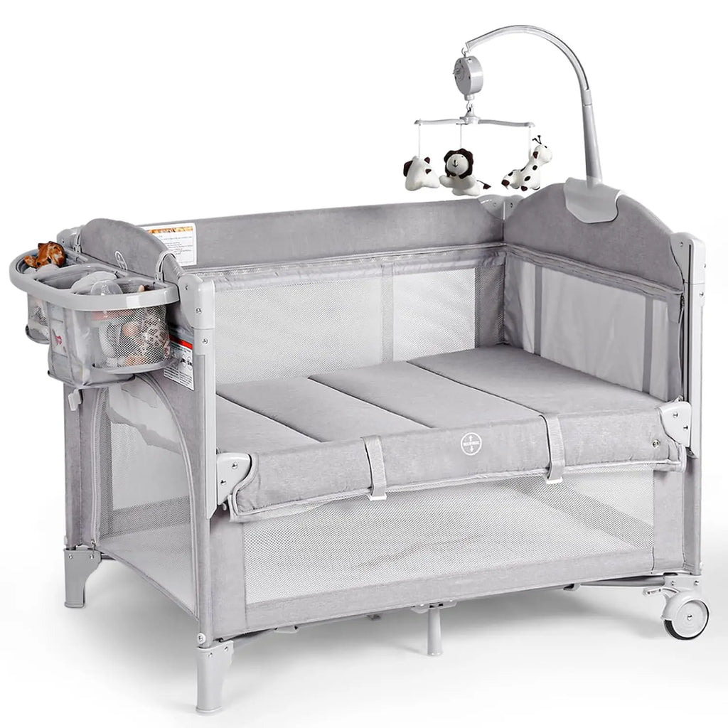 4-in-1 Portable Baby Bassinet with Mattress