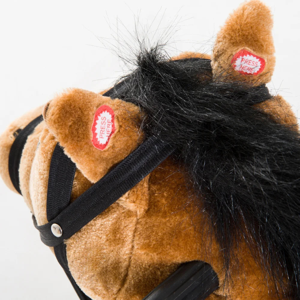 Durable Plush Toddlers Spring Rocking Horse