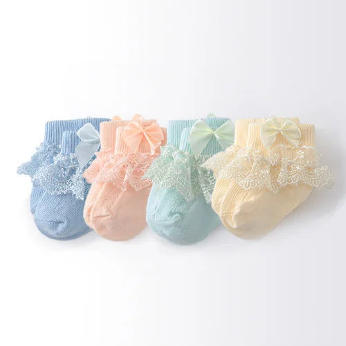 4Pairs/lot Newborn Baby Socks