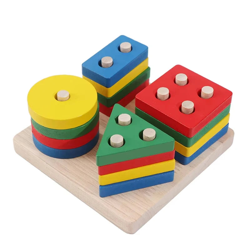 Montessori Wooden Games Baby Toys Puzzle