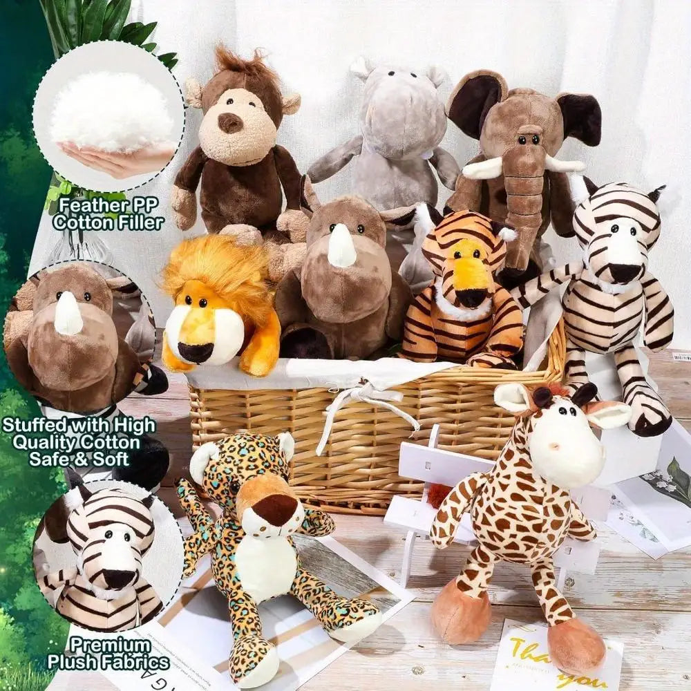 10 Pcs Stuffed Giraffe Plush Animal Toy