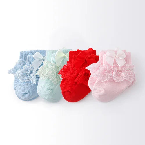4Pairs/lot Newborn Baby Socks