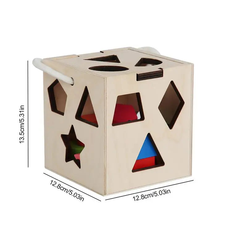Montessori Shape Sorter Wooden Shape Sorting Toy