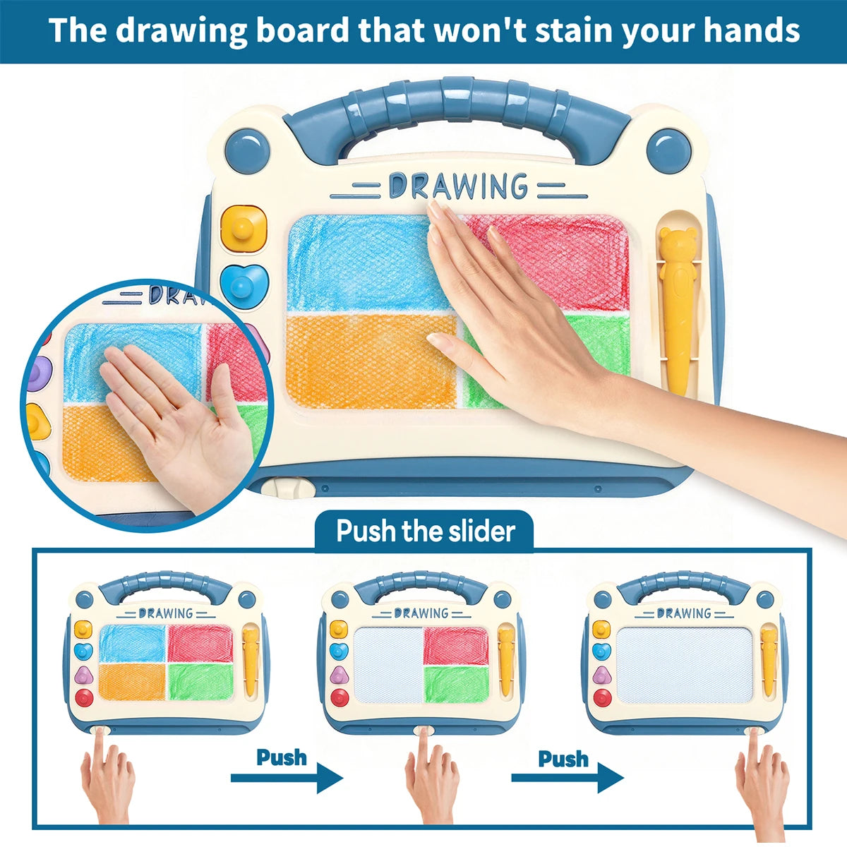 Kids Magnetic Drawing Board with Stand