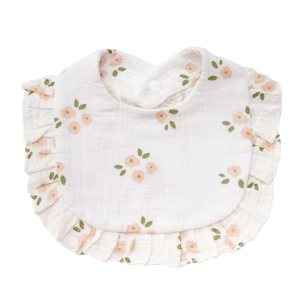 Flower Print Baby Bibs