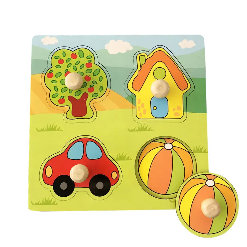 Montessori Wooden Games Baby Toys Puzzle