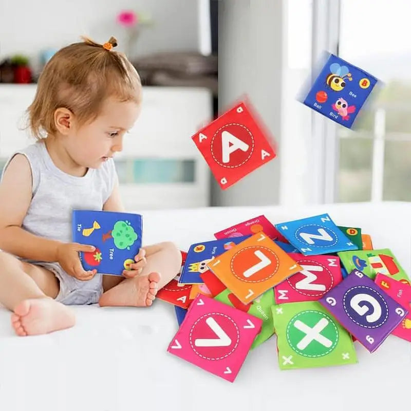 Toddler Soft Books Alphabet Number Bath Cloth Books