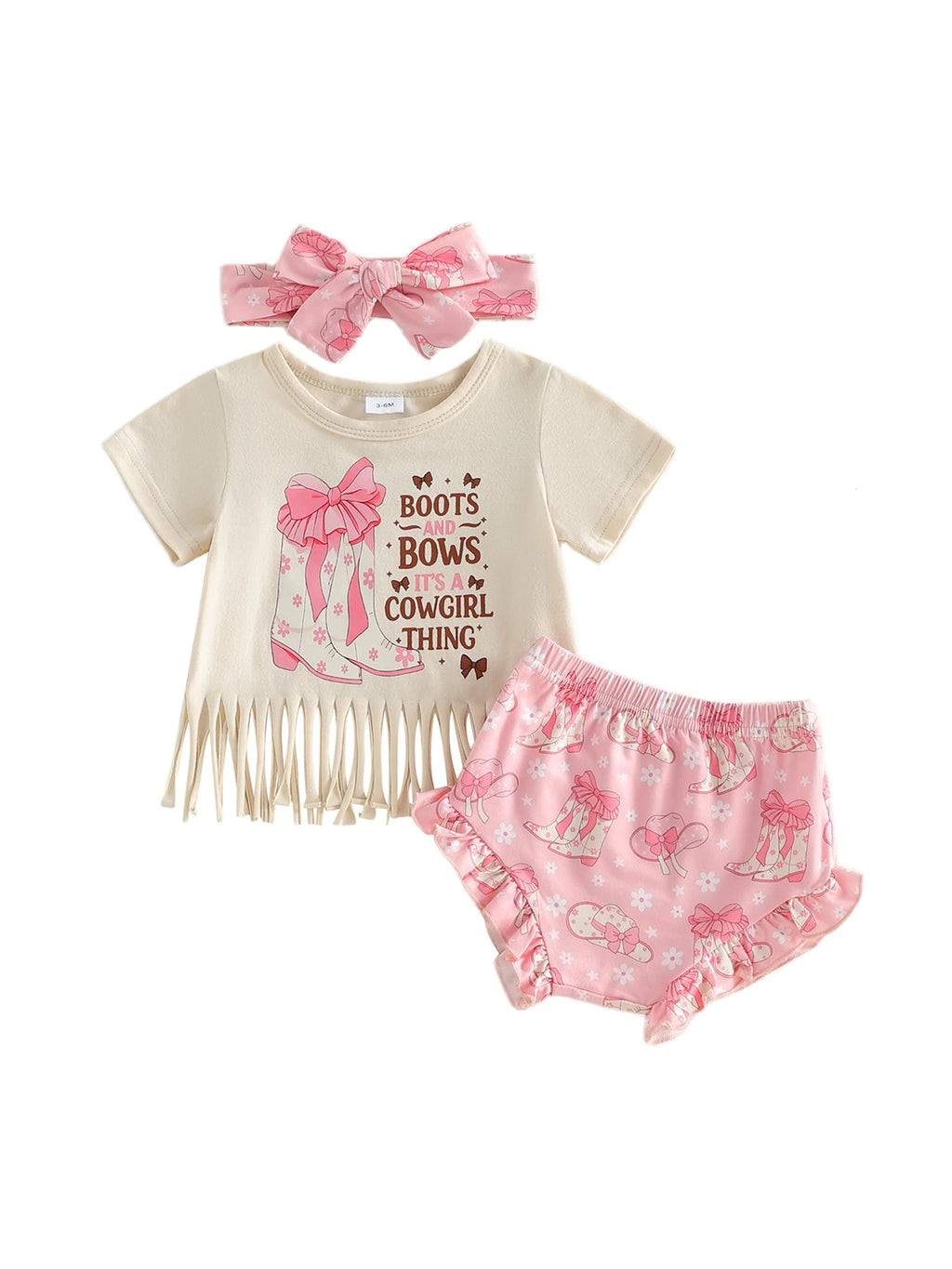 Toddler Girls Cowgirl Style Outfits Short set