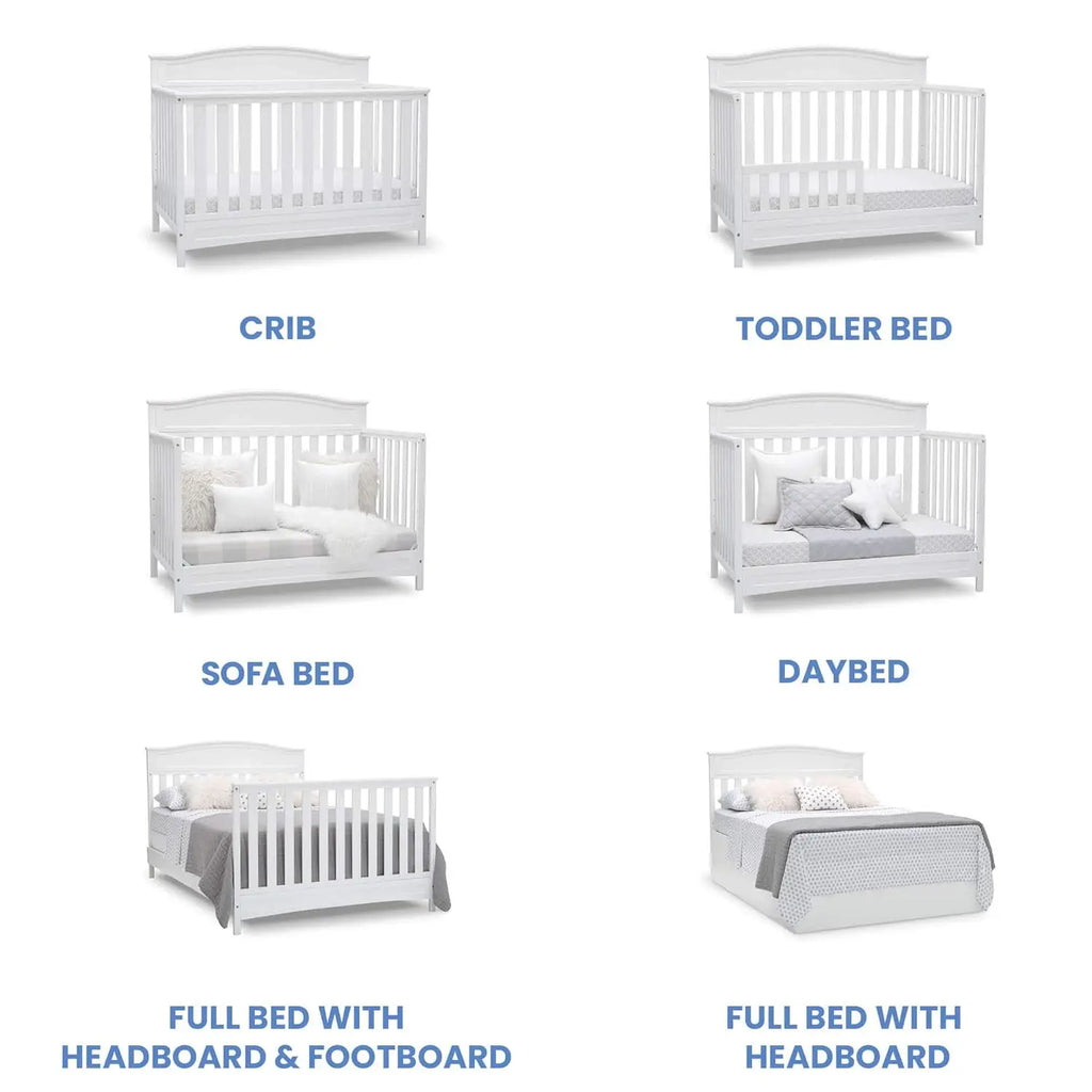 4-in-1 Convertible Baby Crib with Greenguard