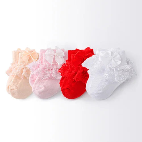 4Pairs/lot Newborn Baby Socks