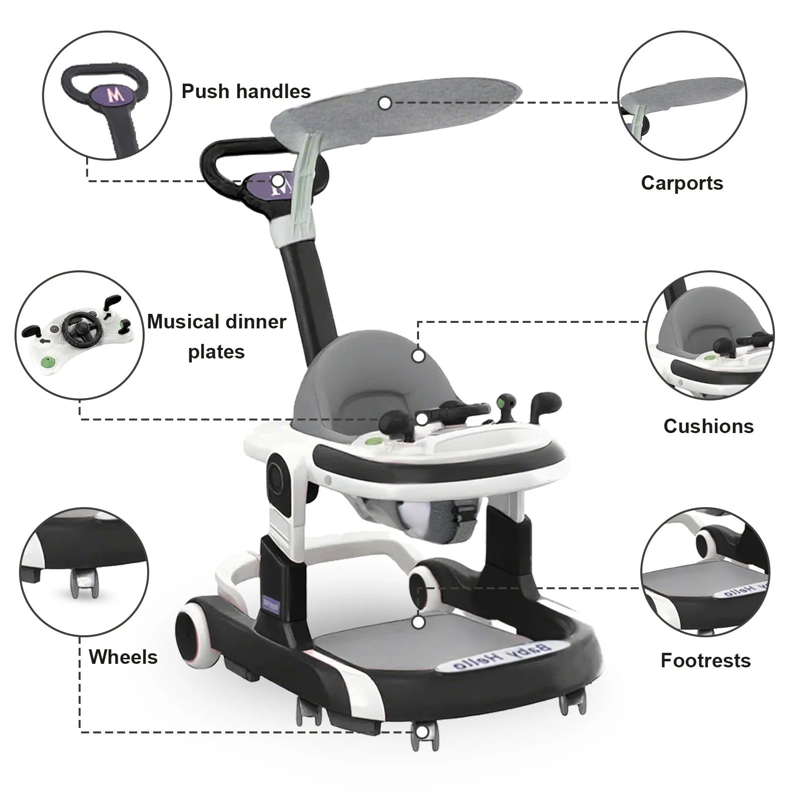 Multifunctional Baby Walker
