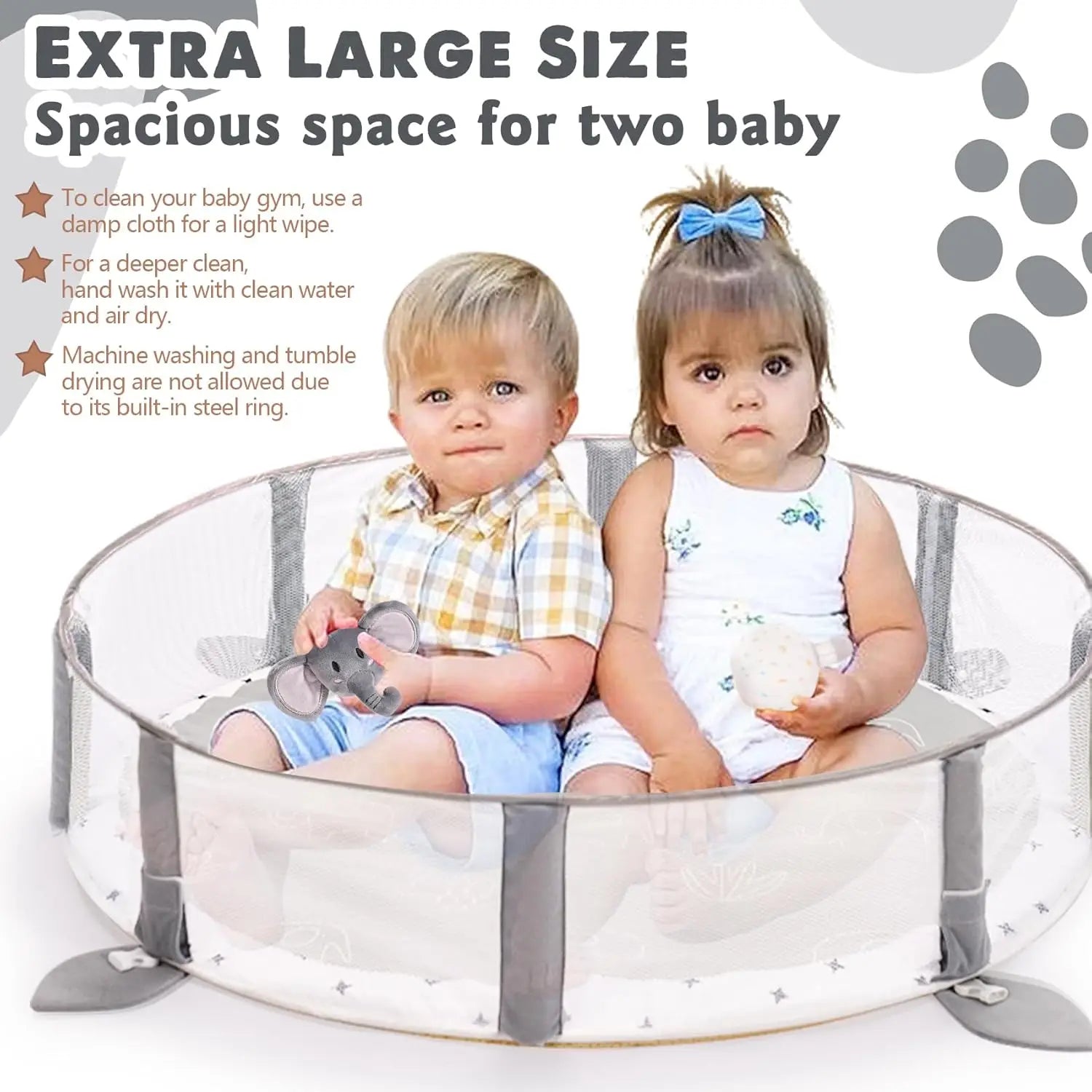 5-in-1 Large Baby Gym & Ball Pit Play Mat