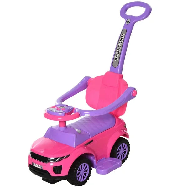 3-in-1 Push Car for Toddlers, Ride-on Stroller
