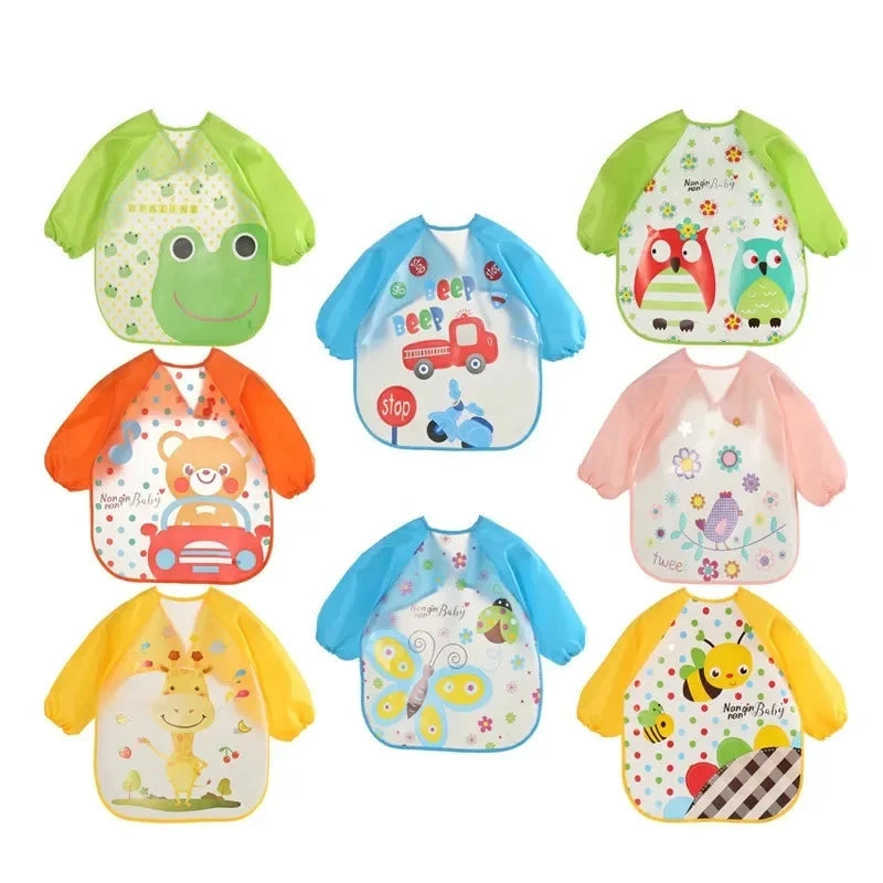 Waterproof EVA Full Sleeve Baby Bibs