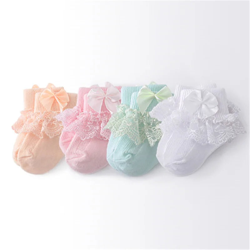 4Pairs/lot Newborn Baby Socks