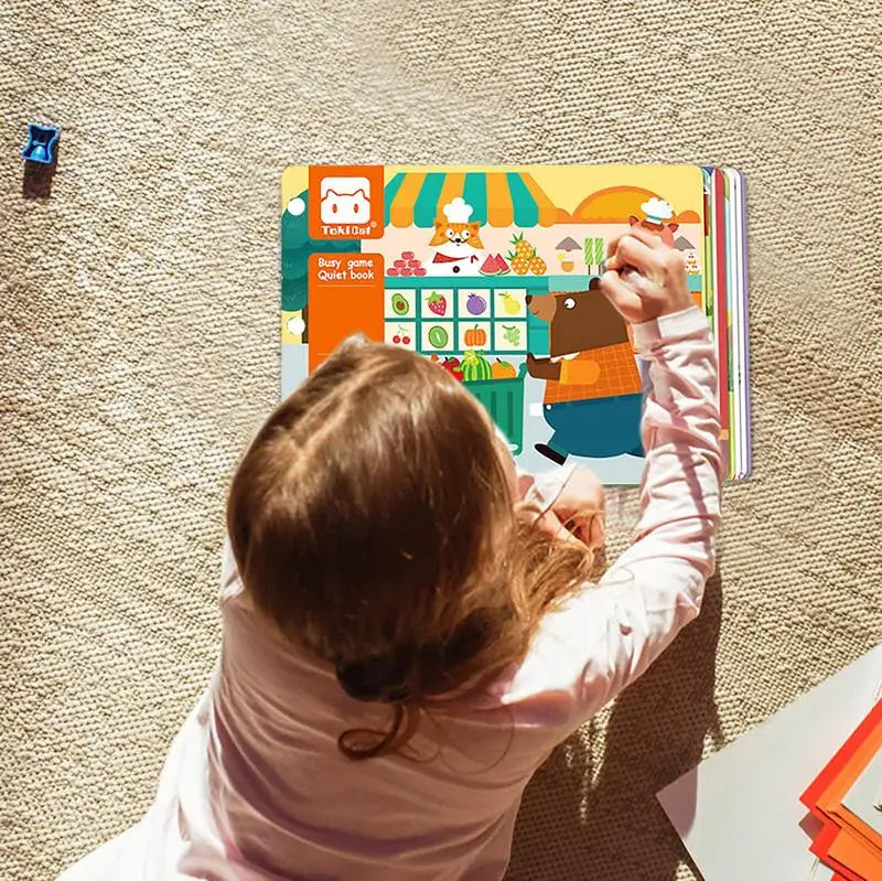 Baby Activity Book Touch Sensory Quiet Books Interactive Learning