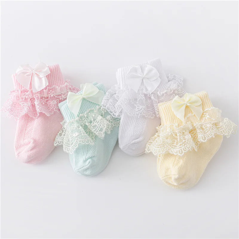 4Pairs/lot Newborn Baby Socks