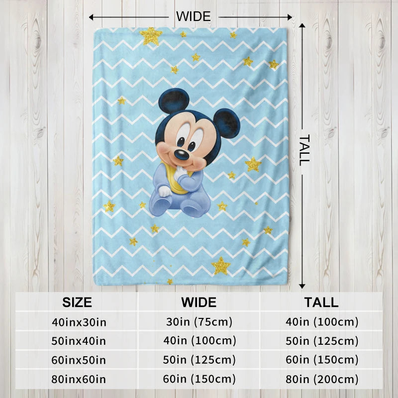 Baby Mickey Flannel Blanket