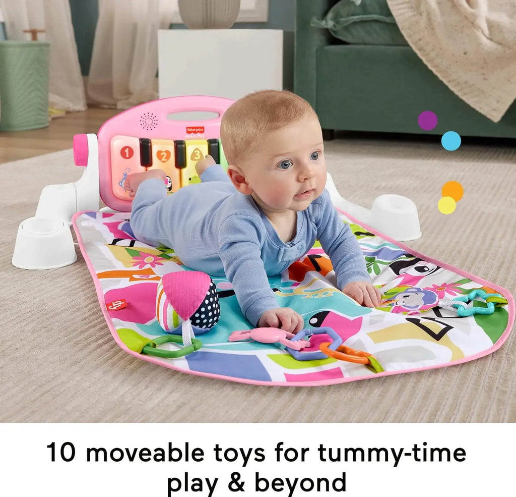 Interactive Baby Playmat with Piano Gym,