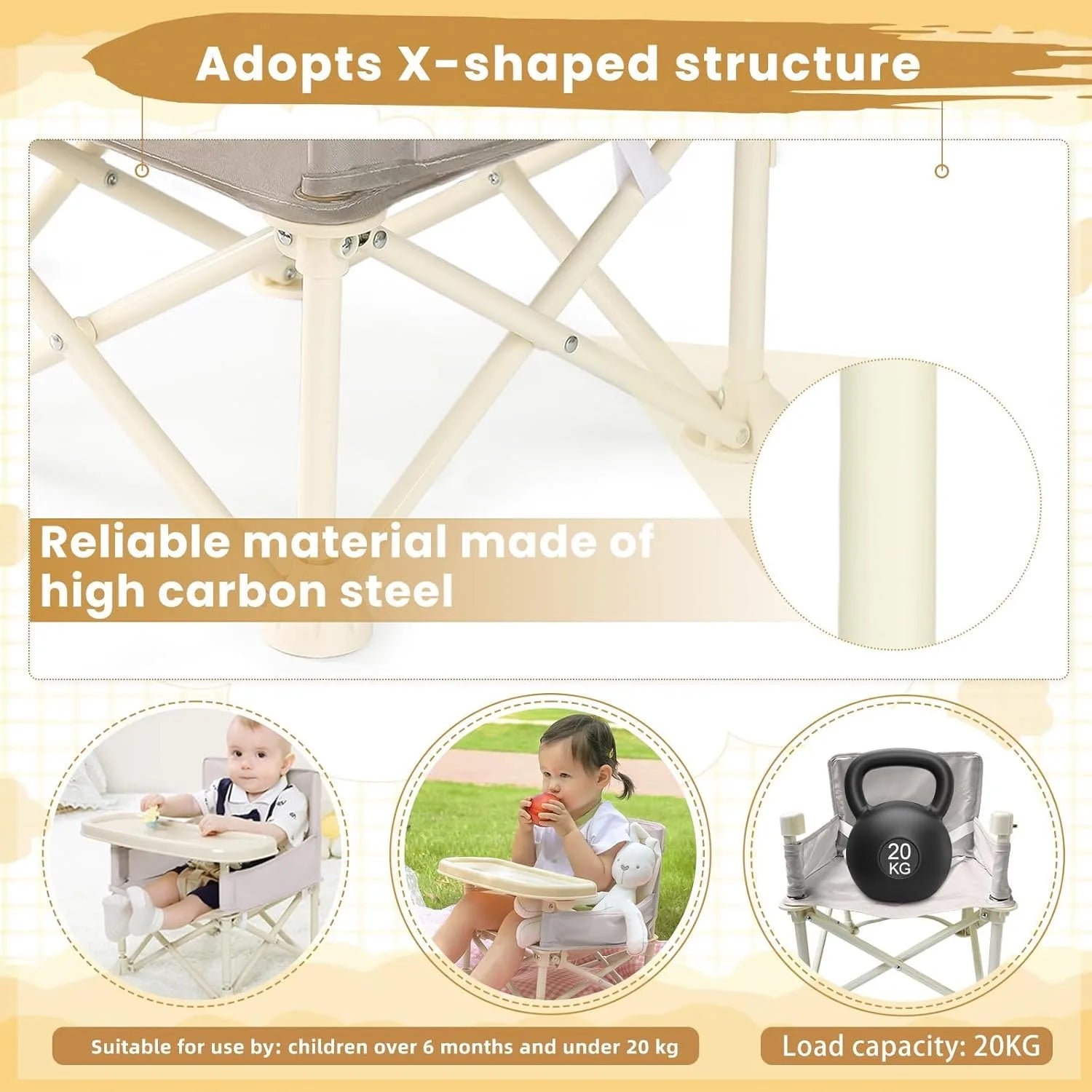 Durable High Chair for Babies