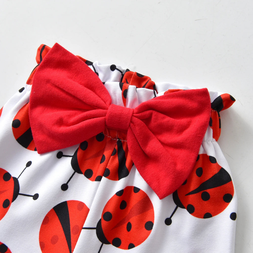 Newborn Baby Girls Clothes Set Long Sleeve Ladybug