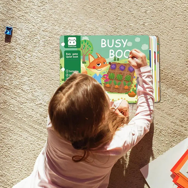 Baby Activity Book Touch Sensory Quiet Books Interactive Learning