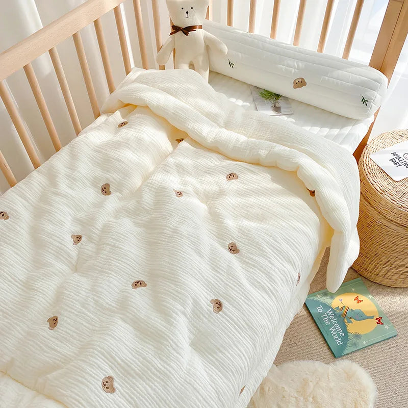 Newborn Soft Cotton Cartoon Bear Bunny Quilt