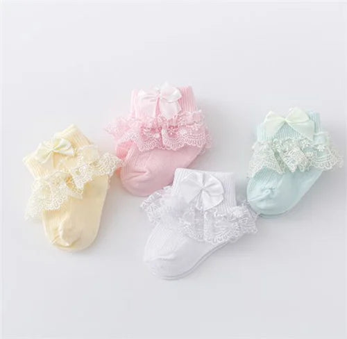 4Pairs/lot Newborn Baby Socks