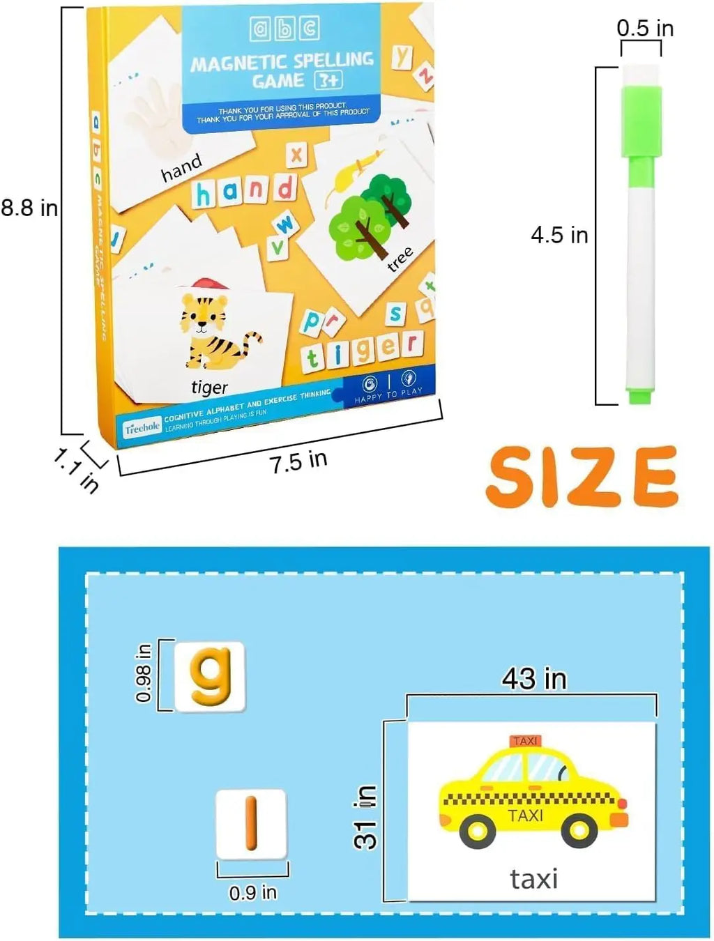 Letters and Numbers Set for Toddlers, 52Pcs