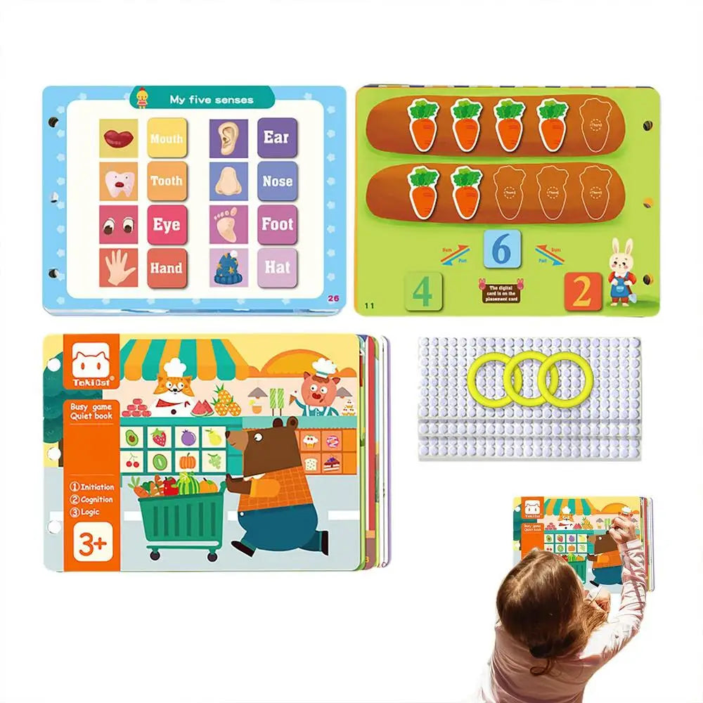 Baby Activity Book Touch Sensory Quiet Books Interactive Learning
