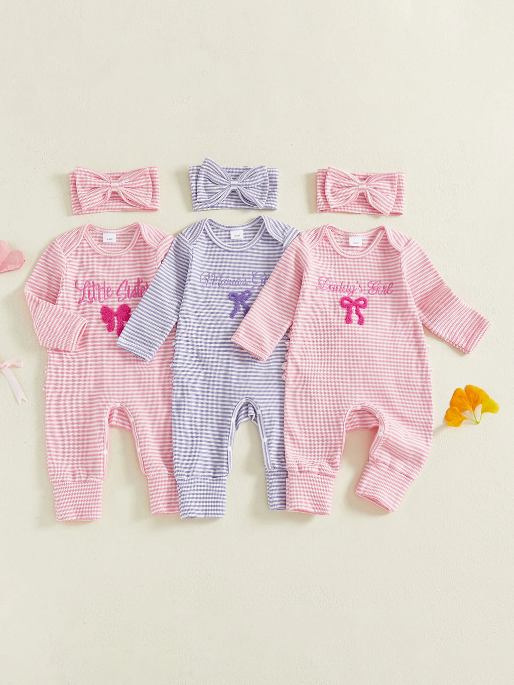 Infant Toddler Autumn Striped Playsuit