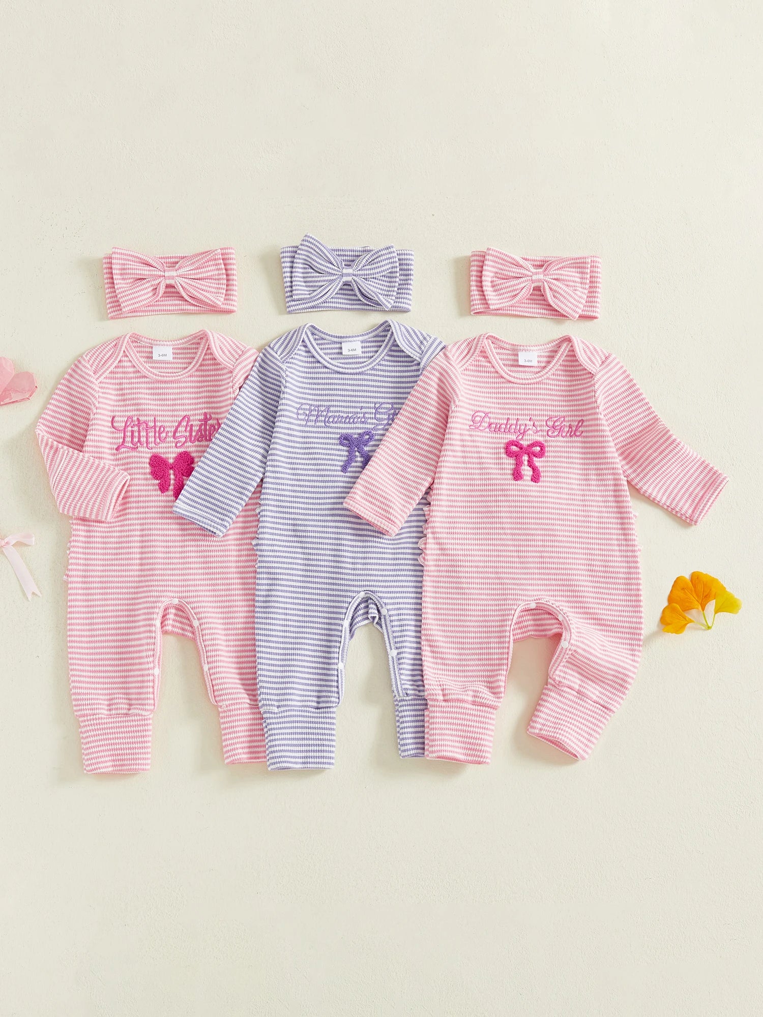 Infant Toddler Autumn Striped Playsuit