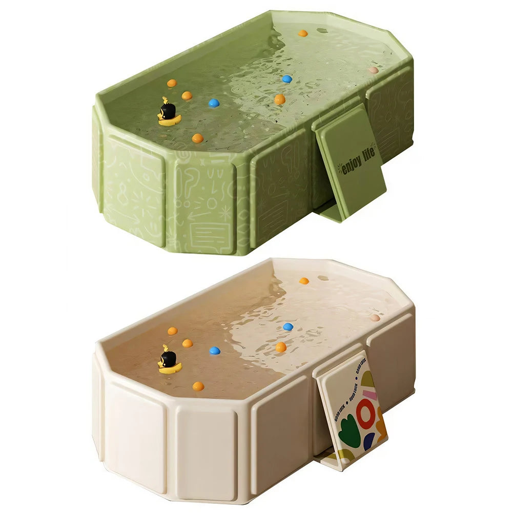 Indoor baby foldable bath tub
