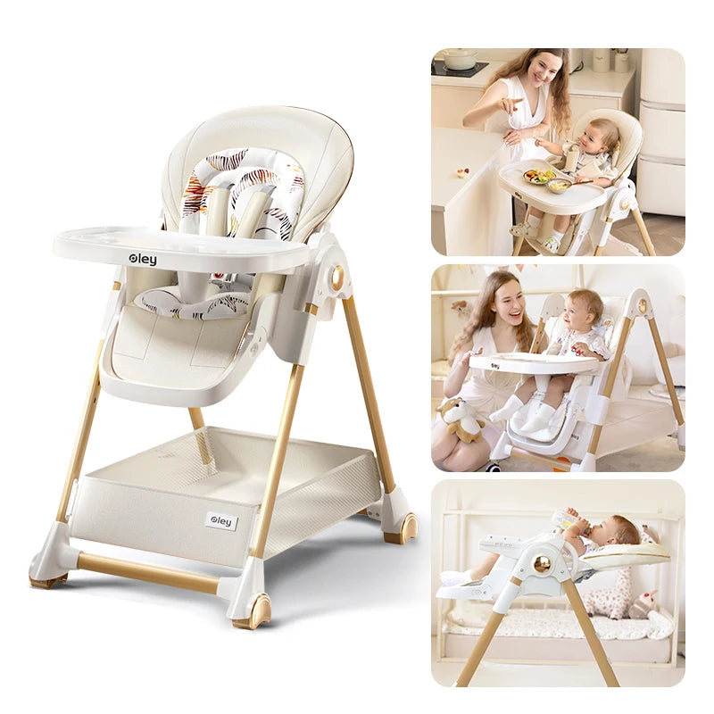 Luxury Baby High Chair with Removable Seat