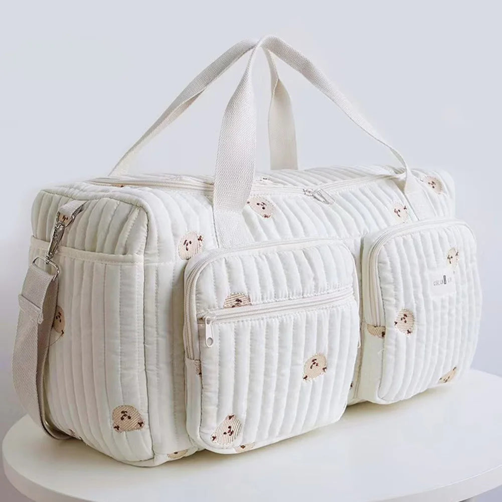 Quilted Baby Diaper Bag Travel Bag
