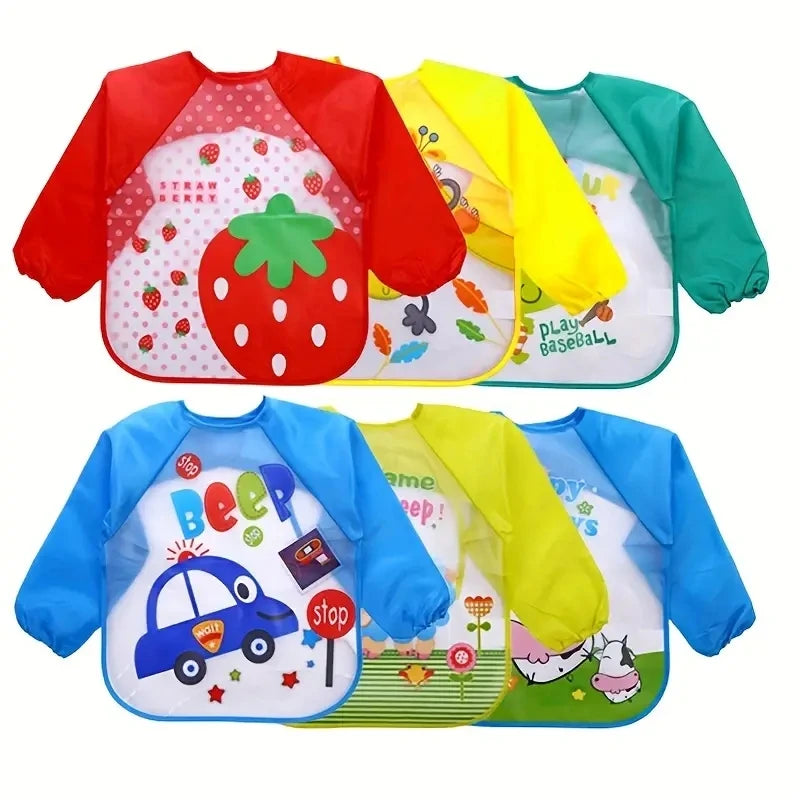 Waterproof EVA Full Sleeve Baby Bibs