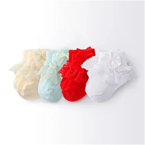 4Pairs/lot Newborn Baby Socks